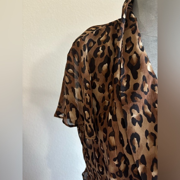 Vintage Studio One Leopard Print Maxi Dress With Cropped Jacket - Picture 6 of 13